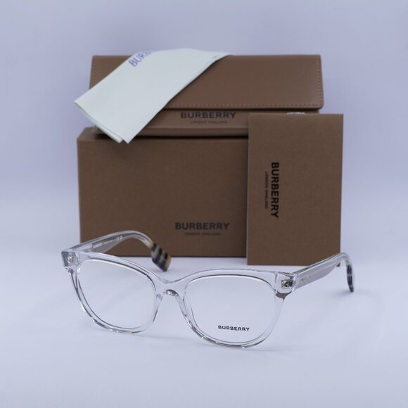 Burberry BE2375 3024 Cat Eye Eyeglasses 53mm – Transparent - Picture 1 of 11